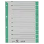 LEITZ 16523055 Separadores de cartón A4, verde, 25 hojas, universal 11 taladros, 160 g/m²