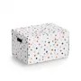 Zeller Dots Caja de almacenamiento blanca con puntos 25 x 35 x 20 cm 14475