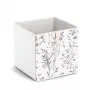Zeller caja de almacenaje de hierba blanca 32 x 32 x 32 cm 14536