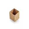 Zeller portalápices de trenza de papel natural 8 x 8 x 10,7 cm (15210)