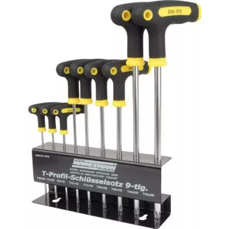 Brüder Mannesmann set de llaves de perfil en T de 9 piezas M18166 (M18166)