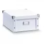 Zeller Present 17763 caja de almacenaje rectangular blanca de cartón