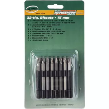 Brüder Mannesmann set de puntas profesional de 32 piezas (29732)