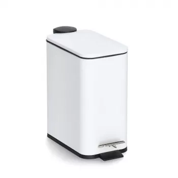 Zeller 18960 Papelera 5,0 L, blanco