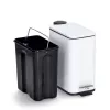 Zeller 18960 Papelera 5,0 L, blanco