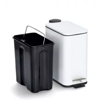 Zeller 18960 Papelera 5,0 L, blanco