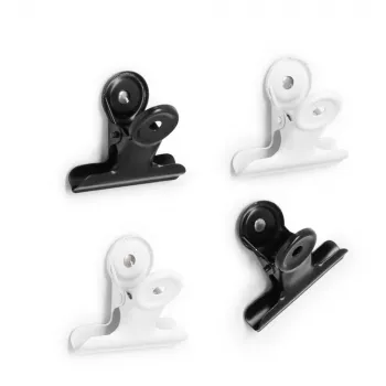 Zeller Clips magnéticos negro metal 4,0 x 1 set (11264)