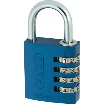ABUS 488078 Candado macizo de latón con arco de acero templado, cuerpo de 45 mm, apertura distinta, 2 llaves ABVS48807