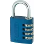ABUS 488078 Candado macizo de latón con arco de acero templado, cuerpo de 45 mm, apertura distinta, 2 llaves ABVS48807