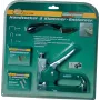 BRÜDER MANNESMANN Set de grapadora manual, acero, con removedor de grapas y 200 grapas (48440)