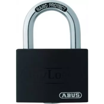 ABUS myLock T65AL/40 Candado negro 40 mm cuerpo de aluminio arco de acero templado 802867
