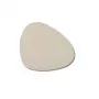 Zeller 27057 Set de posavasos, 6 piezas, piel sintética, 12 x 10 cm, beige