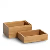 Zeller Natural Cajas organizadoras 17 x 12 x 12 cm (13319)