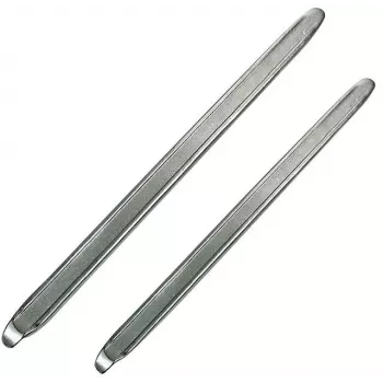 Brüder Mannesmann 658-400 Set de desmontables de neumáticos, 2 piezas, acero cromo-vanadio, 400 mm