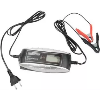 Brüder Mannesmann M12715 Cargador de batería automático 6V/12V 0,8A para baterías de plomo-ácido