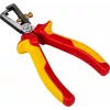 BRÜDER MANNESMANN Alicates pelacables VDE 160 mm, aislados 1000V, cromo-vanadio, rojo/amarillo 10608