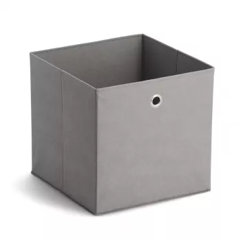 Zeller 14110 Caja de almacenamiento de tela no tejida, 30 l, 32 x 32 x 32 cm, gris