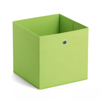 Zeller 14114 Caja de almacenamiento de tela no tejida, 30 L, 32 x 32 x 32 cm, verde