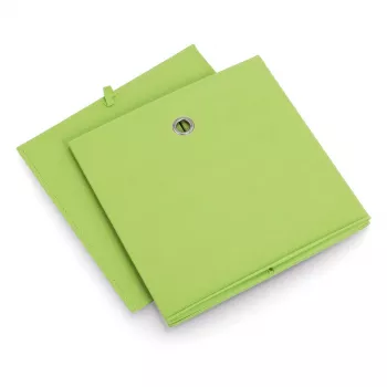 Zeller 14114 Caja de almacenamiento de tela no tejida, 30 L, 32 x 32 x 32 cm, verde