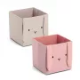 Zeller Caja de almacenamiento Hase rosa antiguo 28 x 28 x 28 cm 14493