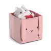 Zeller Caja de almacenamiento Hase rosa antiguo 28 x 28 x 28 cm 14493