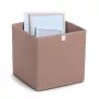 Zeller Caja de almacenamiento cúbica Mocca 32 x 32 x 32 cm con tapa y asa 14541