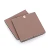 Zeller Caja de almacenamiento cúbica Mocca 32 x 32 x 32 cm con tapa y asa 14541