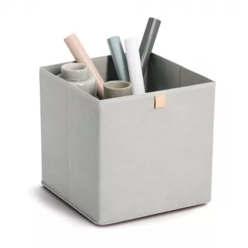 Zeller Caja de almacenamiento gris 32 x 32 x 32 cm (14539)