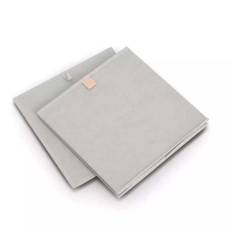 Zeller Caja de almacenamiento gris 32 x 32 x 32 cm (14539)