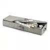 Zeller Organizador de papel de regalo gris/blanco 90 x 30 x 12 cm (14665)