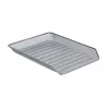 ZELLER MESHLINE Bandeja de documentos A4 de aluminio de 3 niveles, plateado 17701