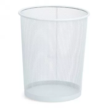 ZELLER 23 L cubo de basura redondo blanco 17724