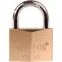 ABUS candado de 60 mm de latón macizo con arco de acero templado, 2 llaves (238420)