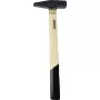 BRÜDER MANNESMANN martillo de cerrajero 300 g DIN 1041 con mango de tubo de acero soldado, boca cruzada, empuñadura ergonómica, diseño de contraste de color 76503