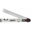 Brüder Mannesmann medidor de ángulos digital con nivel, 400 mm, LCD, 0-220°, resolución de 0,1°, aluminio (M81230)
