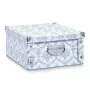 Zeller 17973 caja de almacenamiento vintage, 40 x 33 x 17 cm, cartón, blanca