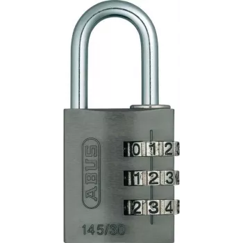 ABUS 466229 candado de latón macizo con arco de acero templado, 30 mm, ¿apertura con la misma llave? No, apertura con llaves distintas, 2 llaves