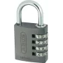 ABUS 48806 candado de latón macizo con arco de acero templado, con llave, 30 mm ABVS48806