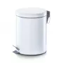 Zeller cubo de basura con pedal Kick 5 L blanco 18700