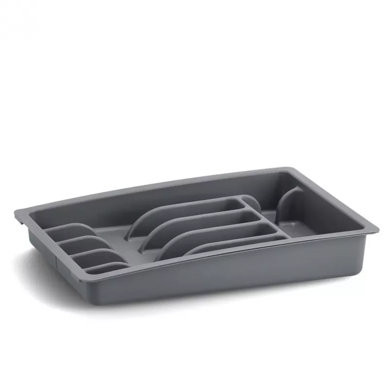 Zeller 24887 Cubertero, plástico, gris