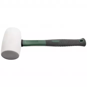 BRÜDER MANNESMANN mazo de goma 700 g, cabeza de caucho natural, mango de fibra de vidrio negro/verde, 1 ud. (M76570)