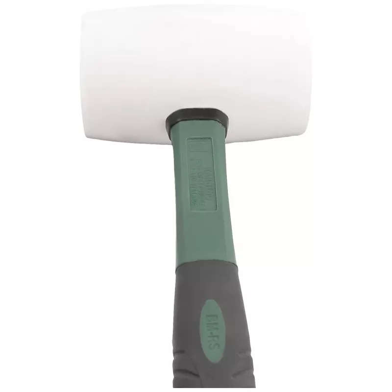 BRÜDER MANNESMANN mazo de goma 700 g, cabeza de caucho natural, mango de fibra de vidrio negro/verde, 1 ud. (M76570)