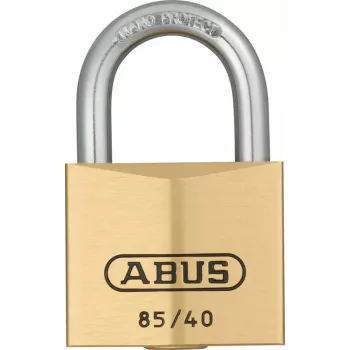 ABUS 85/40 candado de latón con arco de acero templado, 40 mm, apertura con la misma llave, 2 llaves 806308