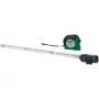 Brüder Mannesmann M80503 Cinta métrica 5 m con cinta de acero de 19 mm, carcasa de ABS engomada, métrica, clase II