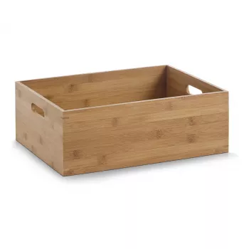 Zeller Caja de almacenaje Natural 40 x 30 x 14 cm Bambú 13341