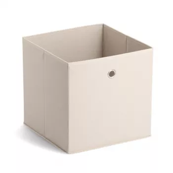 ZELLER Caja de almacenaje de fieltro Beige 27L Cubo plegable 14111