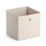 ZELLER Caja de almacenaje de fieltro Beige 27L Cubo plegable 14111