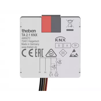 Theben KNX Interfaz de pulsador entrada binaria 2 canales TA 2.1 KNX (4969272)