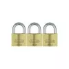 ABUS 82 Series Set de candados de latón, apertura con la misma llave, carcasa de 45 mm, pack de 3 11825 8