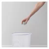 ZELLER 14 L cubo de basura redondo blanco 17716